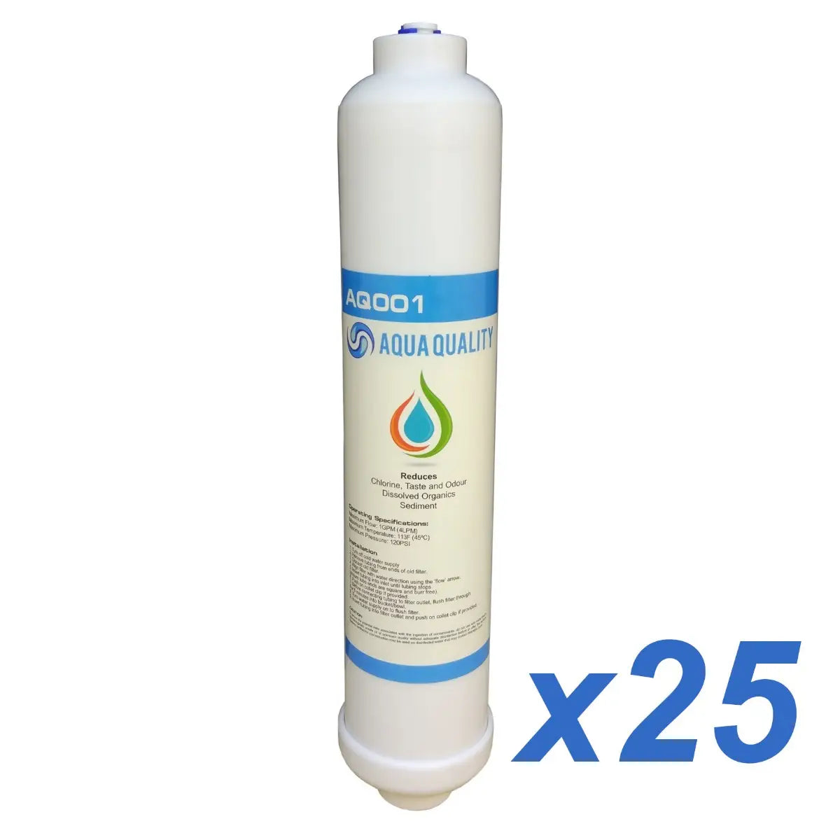 Aqua Quality AQ001 In Line Under Sink Replacement Water Filter