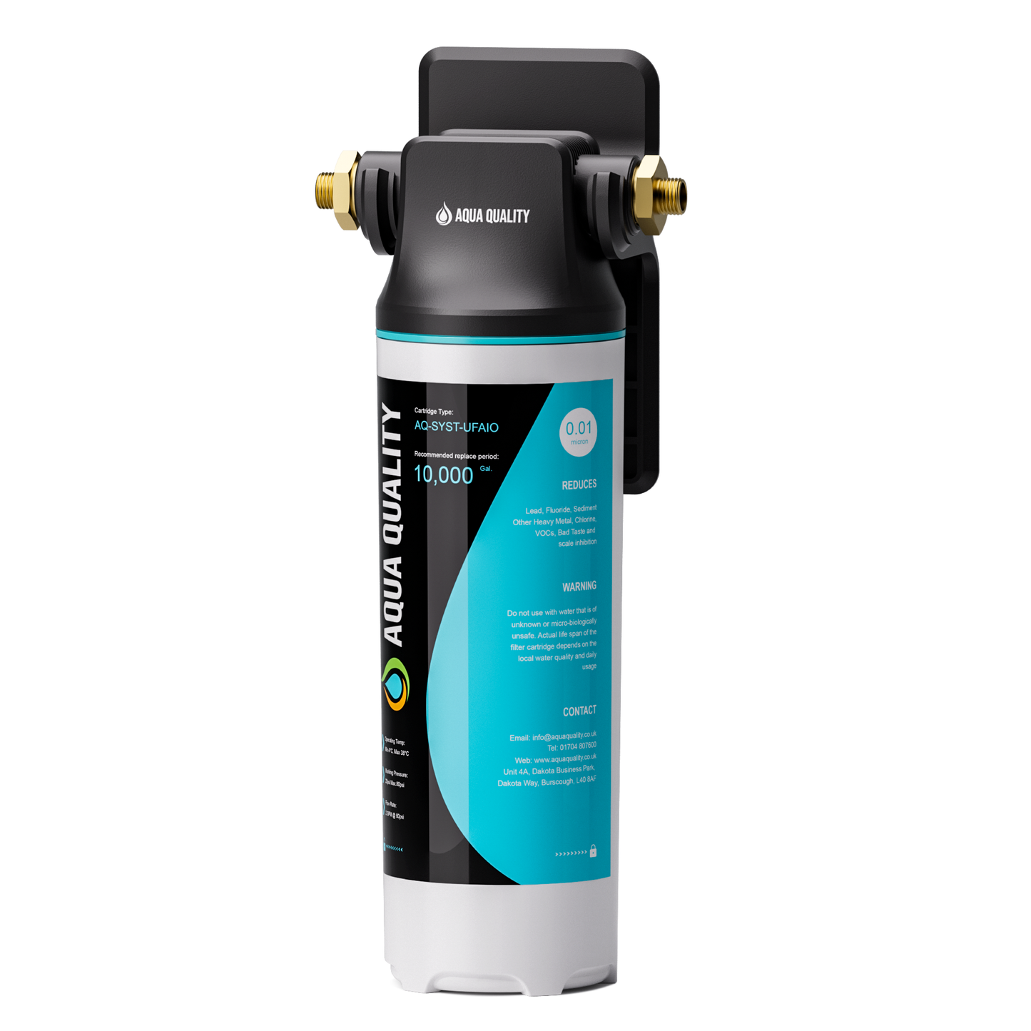 Aqua Quality 0.01 Micron All In One Under Sink Water Filter System