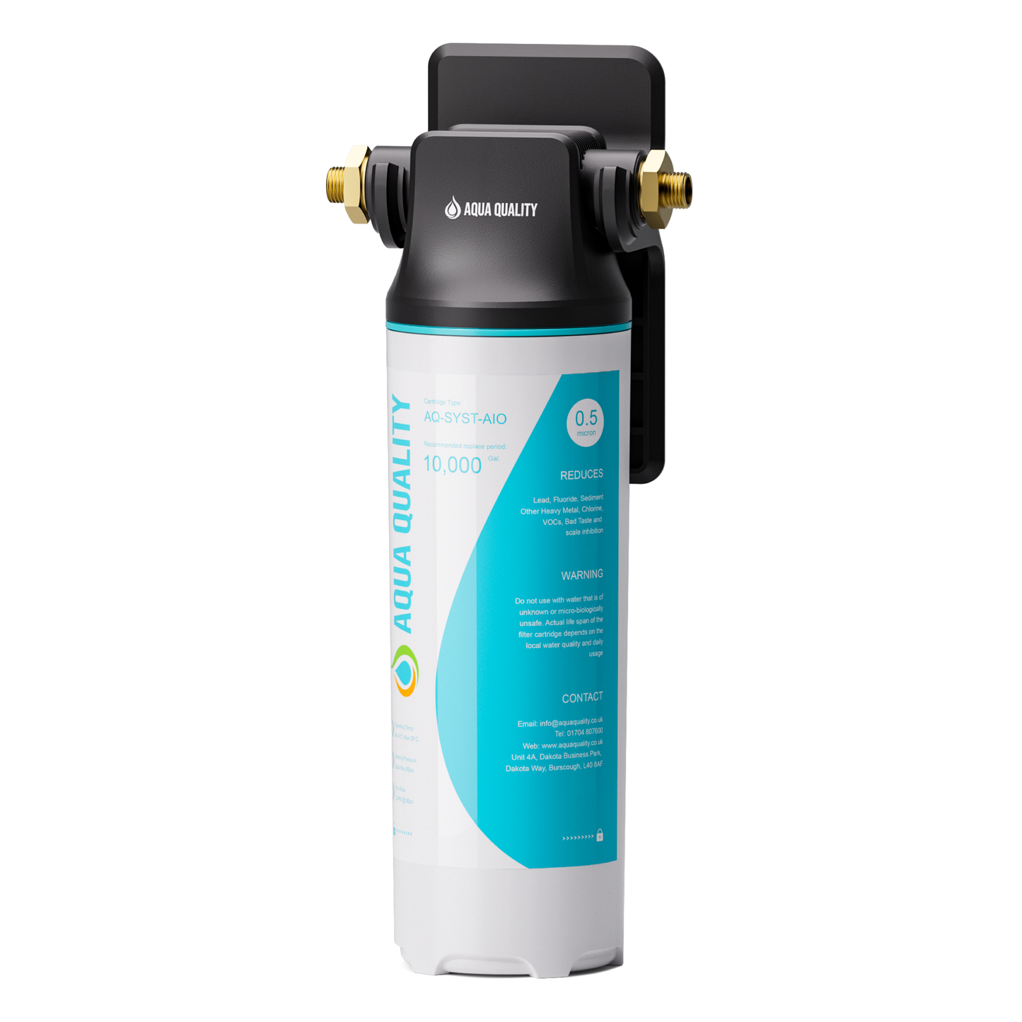 Aqua Quality 0.5 Micron All In One Under Sink Water Filter System