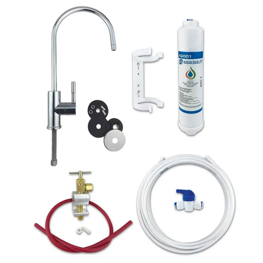 Under Sink Drinking Water Tap Filter Kit System Including Choice of Tap and Accessories - Aqua Quality